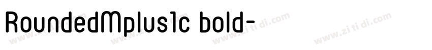 RoundedMplus1c bold字体转换